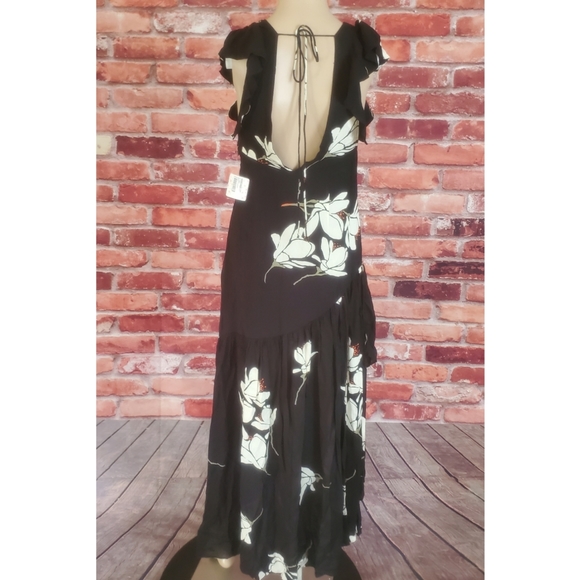 Free People She's A Waterfall Black Dress 4 NWT - Picture 3 of 3